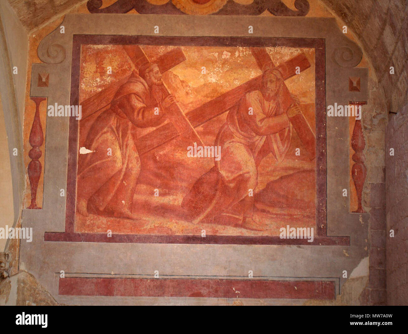 . Couvent de Saint François, la Basilique de Saint François, à Assise, Italie . 7 avril 2006. Georges Jansoone Basilique 74.Francis19 Banque D'Images