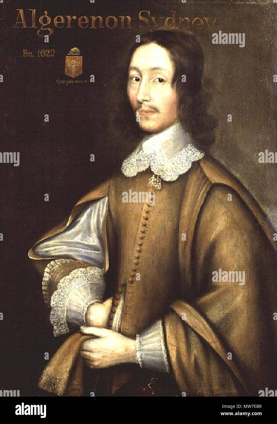 . Anglais : Algernon Sydney (1623-1683) circa 1665 .. École anglaise 38 AlgernonSydneyColor Banque D'Images