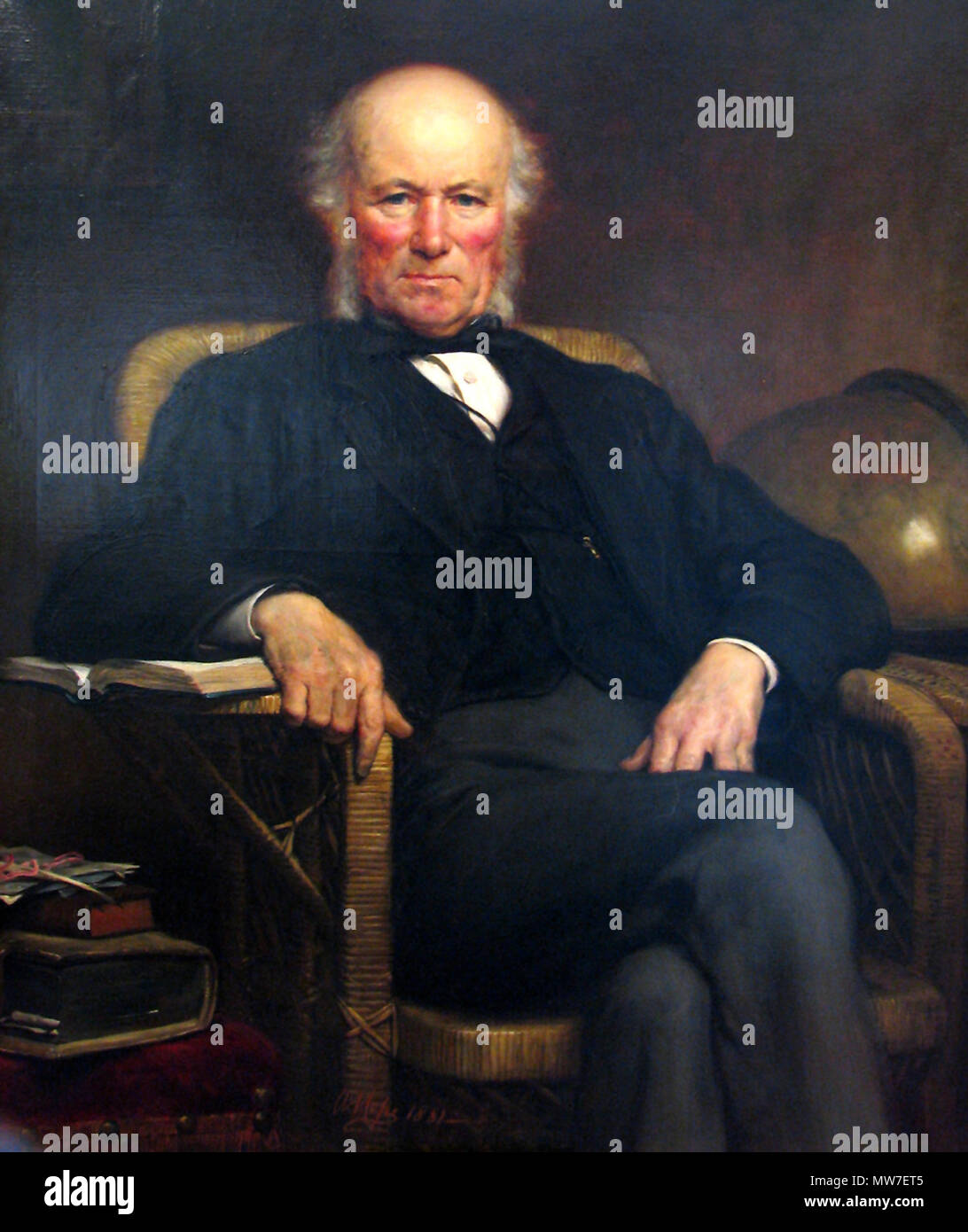 . William Pengelly (1812-1894) . Portrait contemporain. Ce fichier n'est pas informations sur l'auteur. 650 WilliamPengelly Banque D'Images
