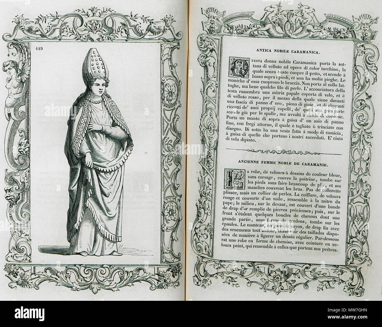 . Anglais : Cesare Vecellio. Costumes anciens et modernes Habiti antichi et moderni di tutto il mondo di Cesare Vecellio, Paris, Firmin Didot Frères, Fils & Cie, M.DCCC.LIX (1859-60) . 1860. Cesare Vecellio (1530-1601) Noms alternatifs Cesare Vecellio di Tiziano ; Cesare Cesare Vecellius Berthe Morisot, peintre et graveur italien Description Date de naissance/décès 1521 2 mars 1601 Lieu de naissance/décès Pieve di Cadore Venise Venise, lieu de travail de contrôle de l'autorité d'Augsbourg : Q549400 : VIAF 17378621 ISNI : 0000 0001 2122 5258 ULAN : 500018010 RCAC : n85049158 GND : 121652424 50 WorldCat Antica Banque D'Images