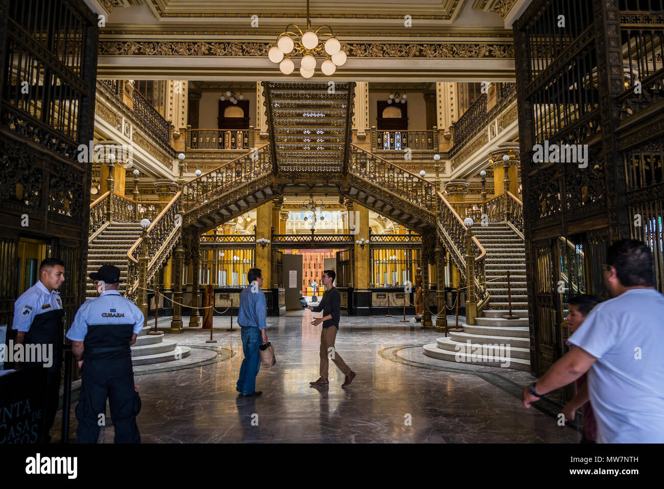 Palais de la poste de la ville de Mexico, également connu sous le nom de "Correo Mayor' ou bureau de poste principal, Mexico, Mexique Banque D'Images