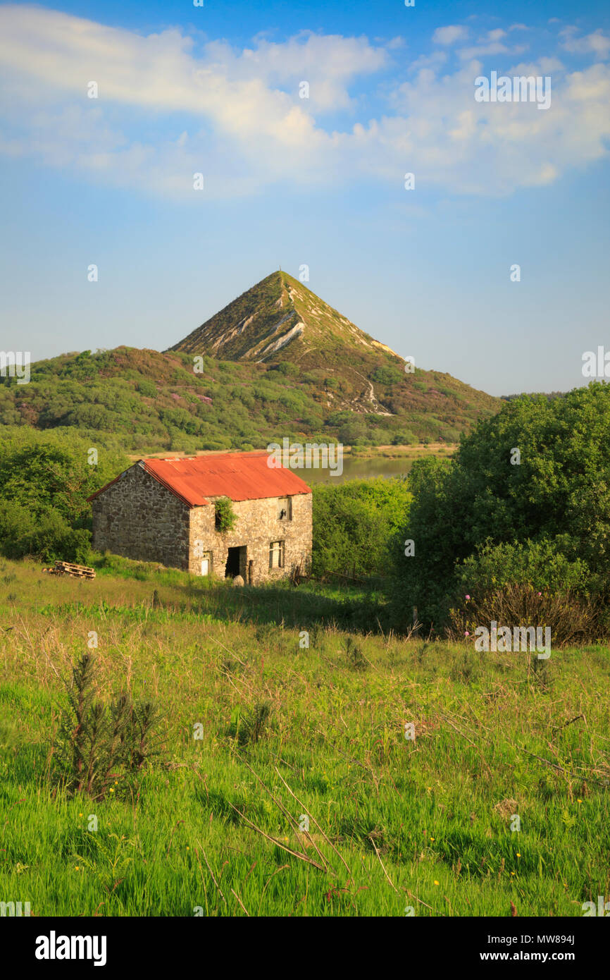 Une grange à grande Treverbyn à Cornwall District de kaolin. Banque D'Images