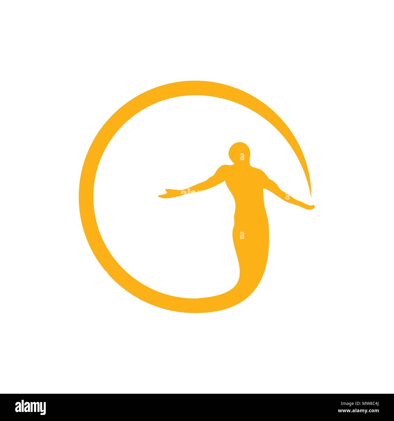 Cercle de bénir le symbole vecteur Conception Logo Graphique Illustration de Vecteur