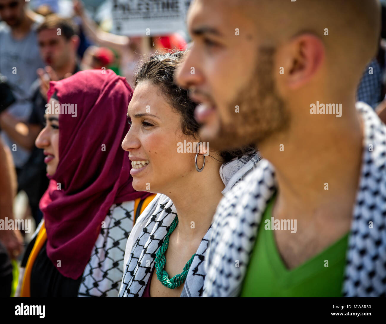 Palestine libre de protestation à Hyde Park, Londres, UK prise le 26 juillet 2014 Banque D'Images