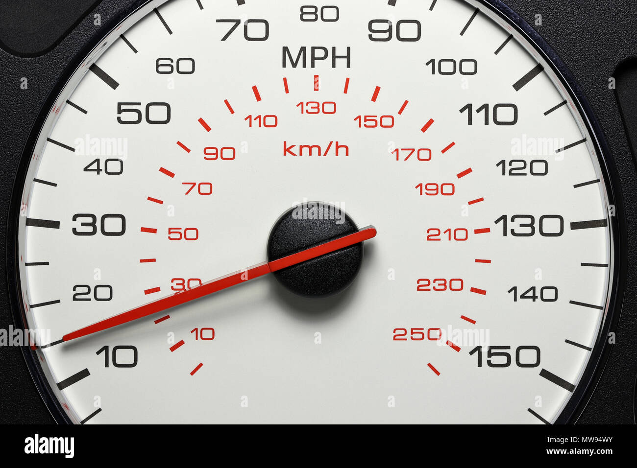 Compteur de vitesse à 15 MPH Banque D'Images