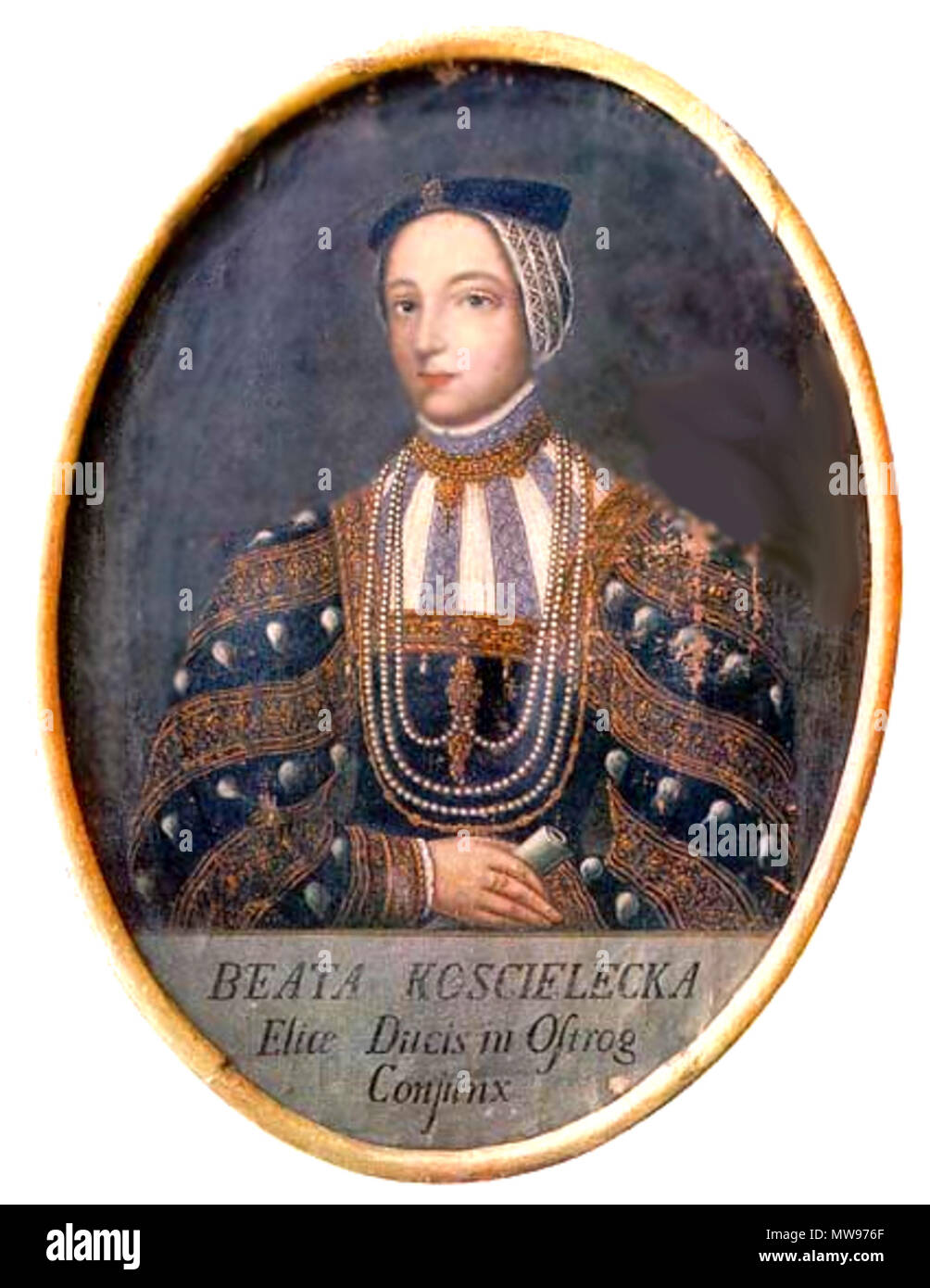 Aucun 77 Kościeleckich Ostrogska Kaneja z Banque D'Images