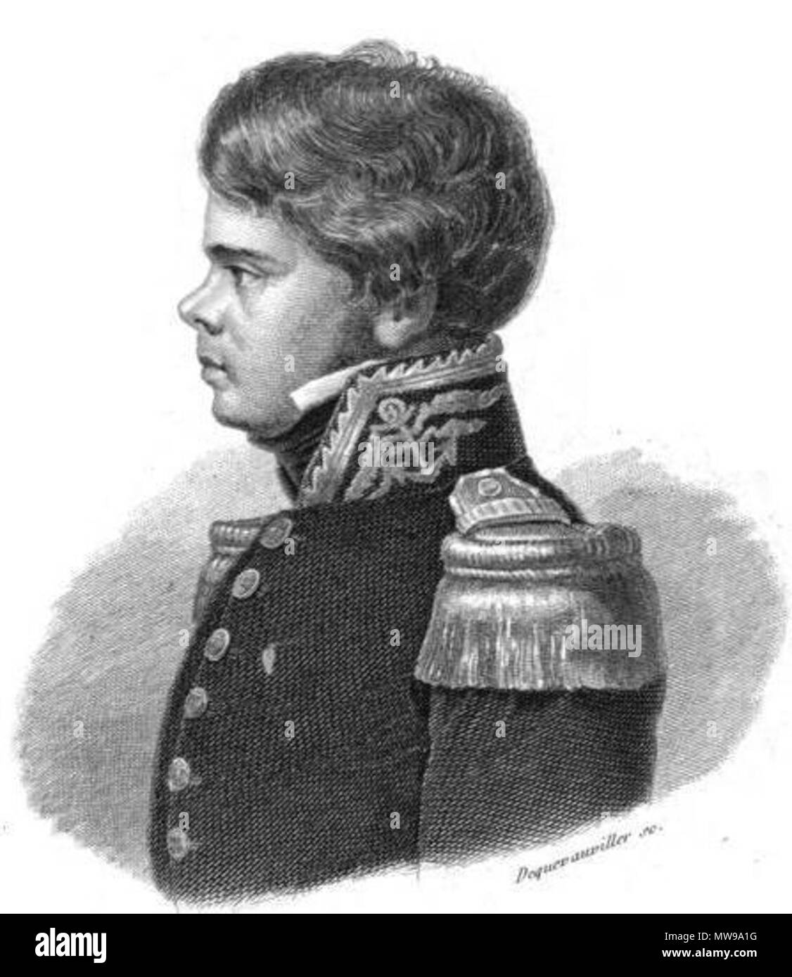 . Jules de Blosseville . 1841. Inconnu 87, Jules de Blosseville Banque D'Images