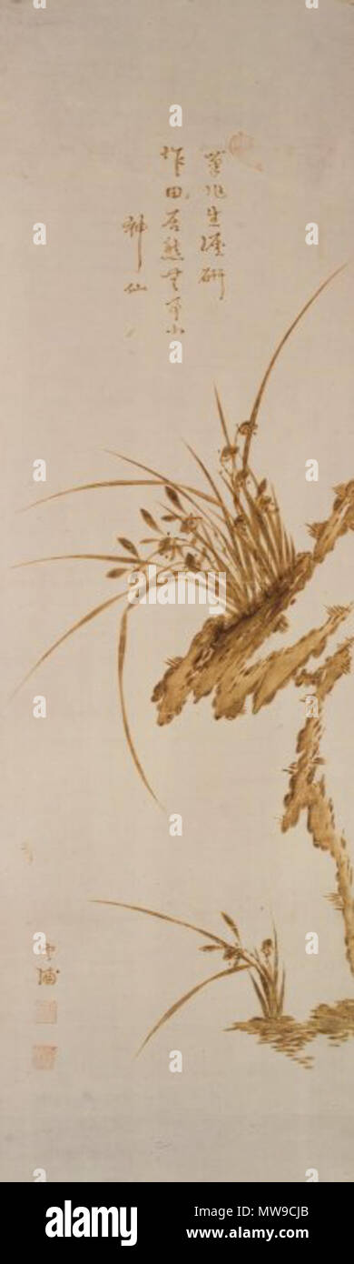 . Orchidées et roches . Entre 1868 et 1933 100 Brooklyn Museum - orchidées et les roches Banque D'Images