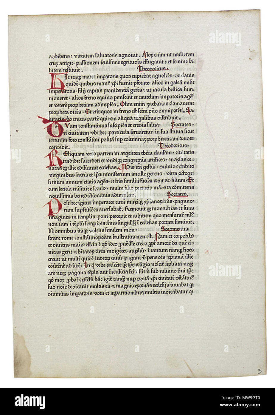 Cassiodore 117 Historia Banque D'Images