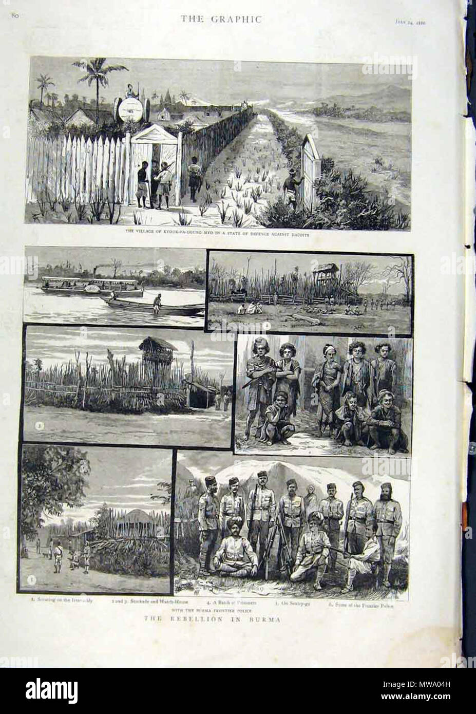 . Anglais : Vues de l'Illustrated London News et le graphique (certains avec coloration à la main plus tard, le tout à partir de ventes aux enchères ebay) : 'Loodhianah sur le Sutlej'*, 1846 soldats 'Sikh'* '1846, le British Museum'*, 1851 "Une Gare Indienne'*, 1854 (ci-dessus) 'Banyan Tree'* '1856, dépassé par les voyageurs l'inondation [d'un flash flood]'*, 1856 hindou "voyous et empoisonneurs'*, 1857 'Snake enchanteurs de l'inde'* '1857, ruines, Brahmunabad, sind'* 'Hindoostanee Dhoolie, 1857, utilisée par les hôpitaux et dans le domaine'*, 1857 'Le Chowk, ou Square, devant le palais du Rajah, Indore'*, le 3 octobre 1857 (avec Banque D'Images