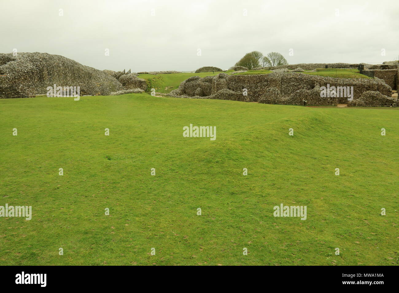 Old Sarum Castle,Salisbury Wiltshire, Banque D'Images