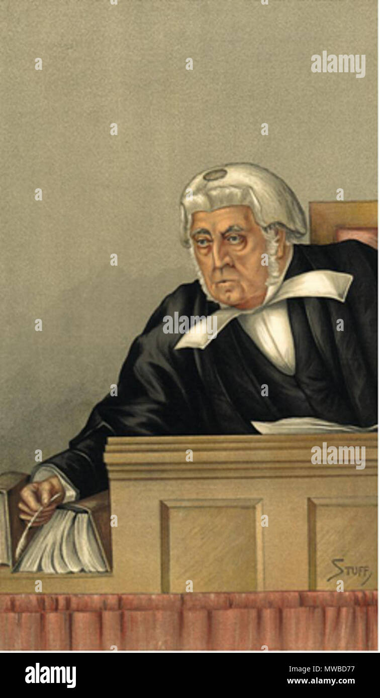 . Anglais : George QC Denman, PC - 'C'était un ornement sur le banc' - Stuff - 19 novembre 1892 . 19 novembre 1892. 'Substance' (Henry Charles, Seppings-Wright 1850-1937) 158 G Denman Vanity Fair 1892-11-19 Banque D'Images