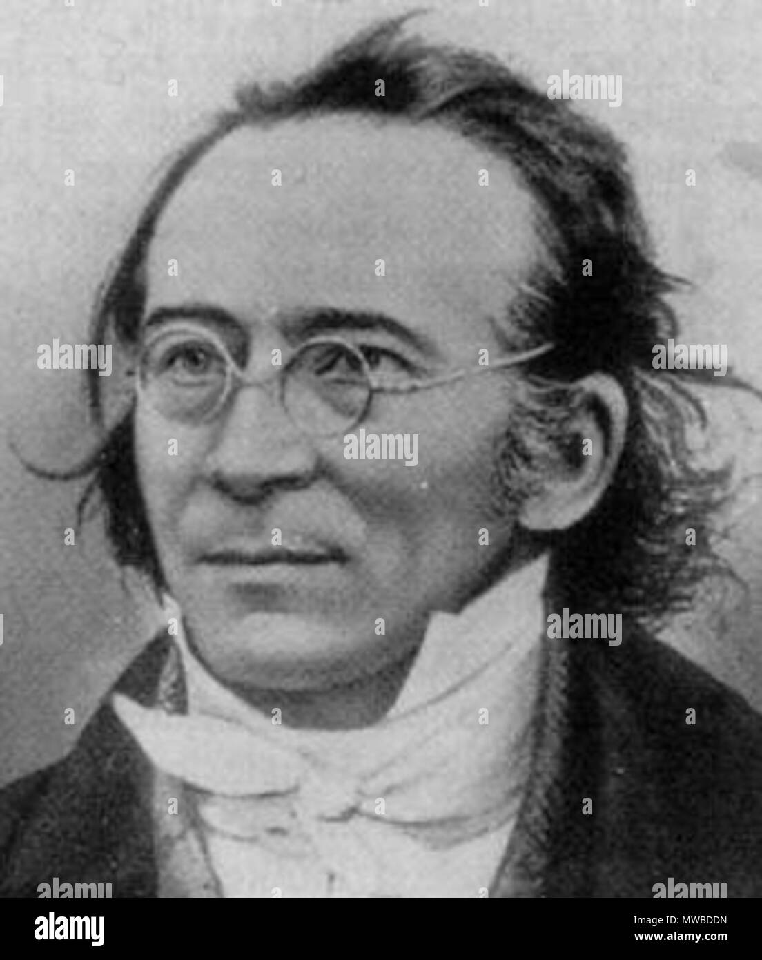 . Deutsch : Friedrich Magnus Schwerd, Wissenschaftler . 1840. zeitgenössischer 228 Lithographie Magnus Friedrich Schwerd Banque D'Images