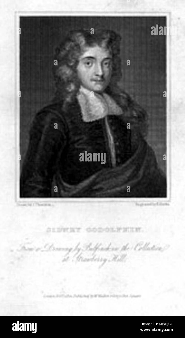 . Sidney Godolphin - poète (1610-1643) . 1822. R. rivières après J. Thurston 248 Godolphin-Sidney-8 Banque D'Images