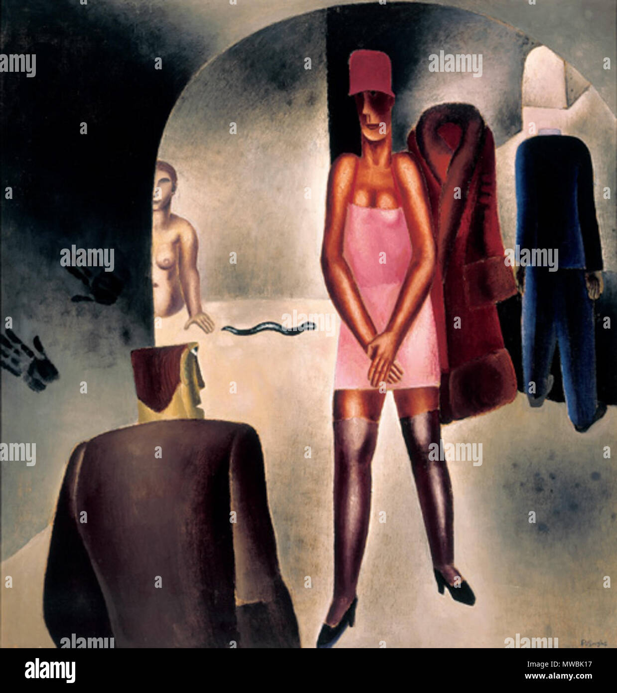 . Couloirs, 1927 . 1927229 Fritz van den Berghe 1927 couloirs Banque D'Images