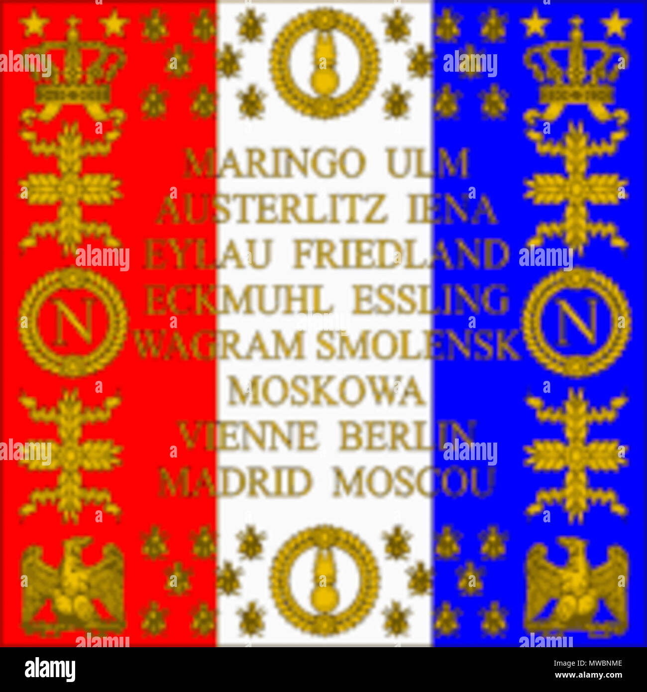 . Anglais : Verso de la bannière de la régiment de Grenadiers A pied, vers 1812, montrant leurs honneurs de bataille. . Ce fichier n'est pas informations sur l'auteur. Grenadier 254 Pied 11812 Revers Banque D'Images . Anglais : Verso de la bannière de la régiment de Grenadiers A pied, vers 1812, montrant leurs honneurs de bataille. . Ce fichier n'est pas informations sur l'auteur. Grenadier 254 Pied 11812 Revers Banque D'Images