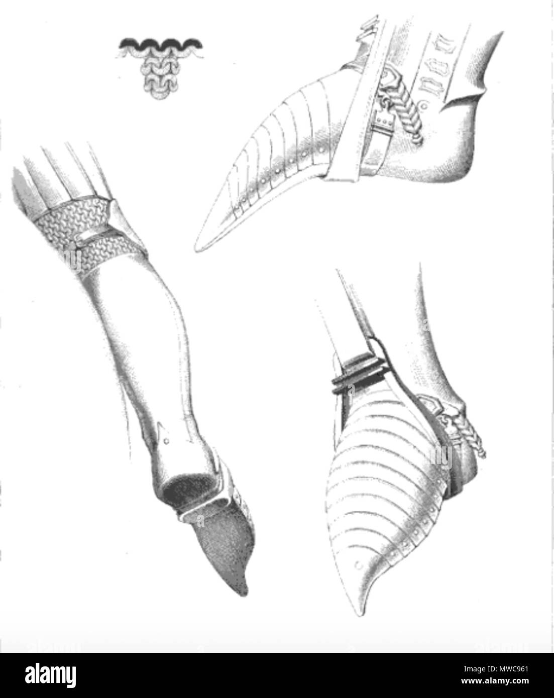 . Čeština : Monument de Bernabò Visconti (Milan) . 1817. Thomas Kerrich (1748-1828) 161 Détails du monument de Bernabo Visconti Banque D'Images