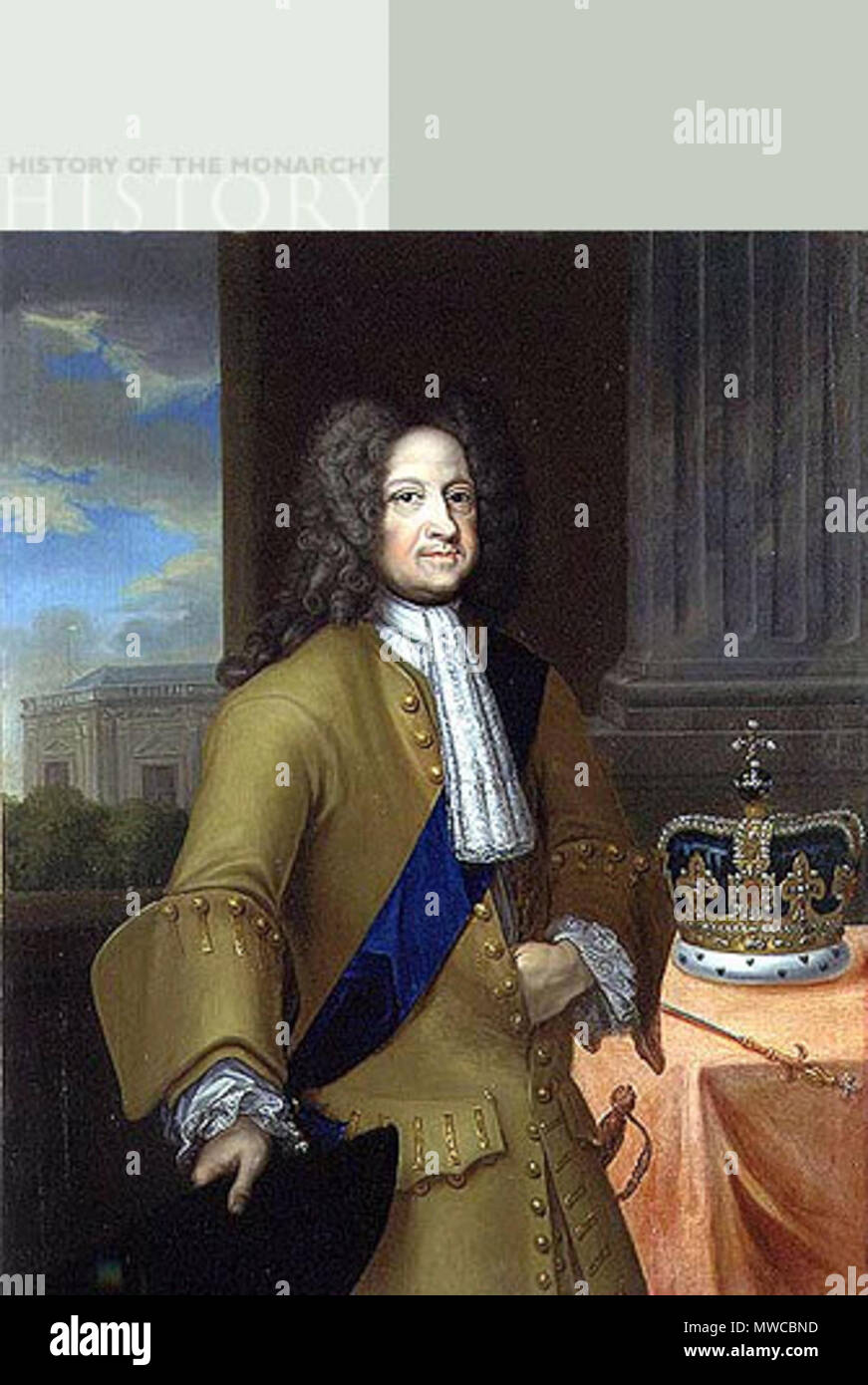 . Anglais : George I de Grande-Bretagne (1660-1727, r. 1714-1727) . 1er quart du 18e siècle. Wilhelm Lafontaine (1680-1745) 239 George-JE Lafontaine Banque D'Images