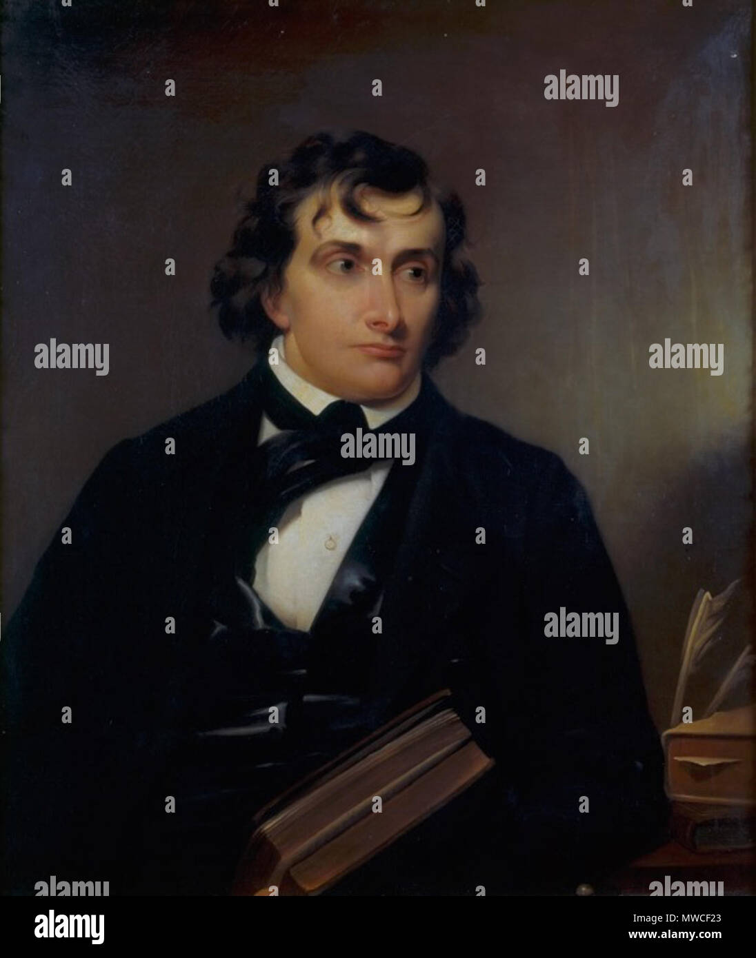 . Anglais : Élisée Reynolds Jr., Potter (Rhode Island juge et membre du Congrès) . 1844. Edward Dalton Marchant, 1806-1887. Elisée 183 Reynolds Jr., Potter (Rhode Island juge et membre du Congrès) Banque D'Images