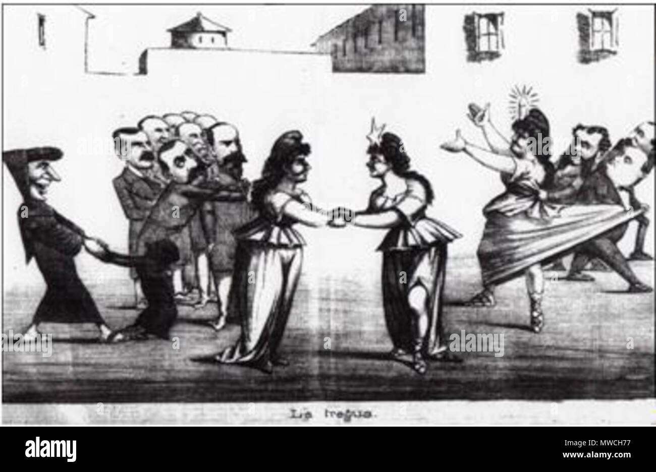 256 Guerra del Pacífico Caricatura 1879-1884 14 Banque D'Images