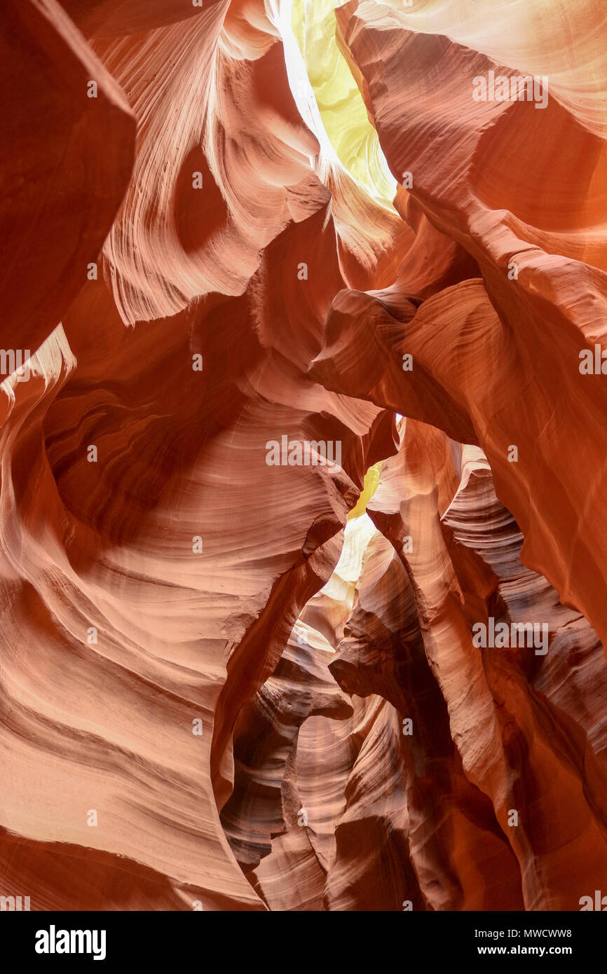 Les merveilles naturelles de l'Antelope Canyon est sur Navajo Land près de Page en Arizona Banque D'Images