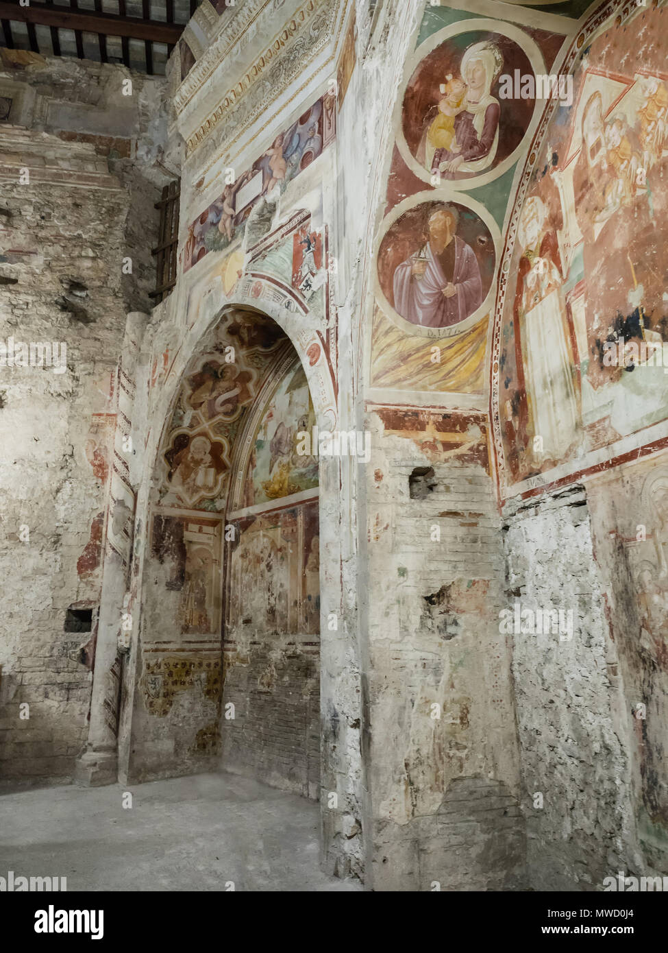 Maria Assunta cathédrale de Spoleto, Ombrie Italie Banque D'Images