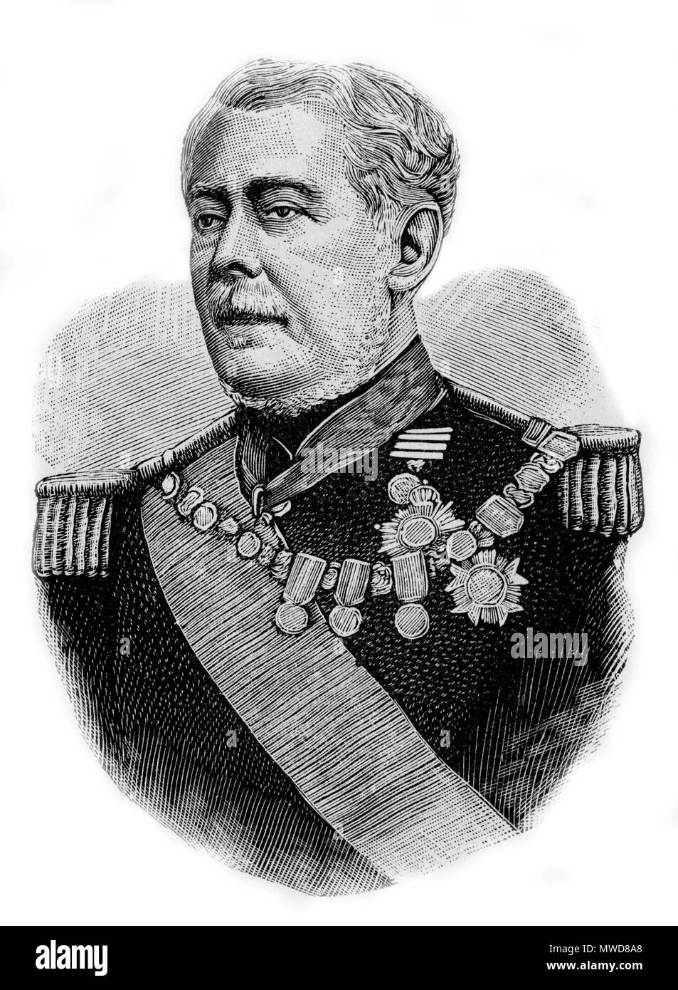 382 Luís Alves de Lima e Silva 3 Banque D'Images