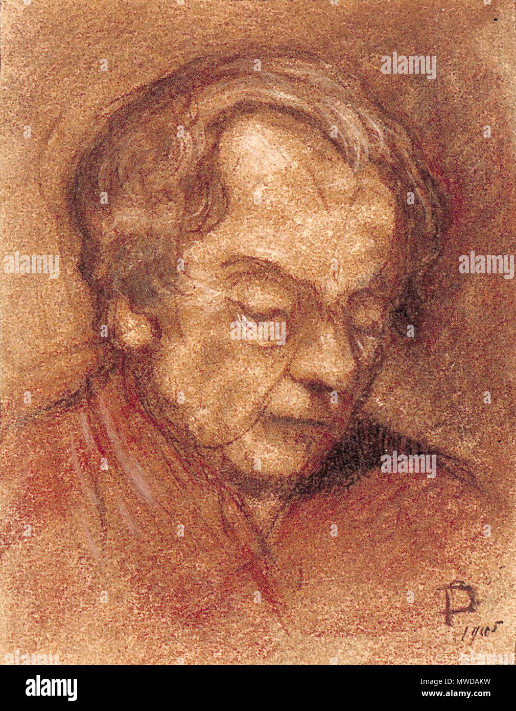 . Nederlands : Portret van een a rencontré l'homme neergeslagen ogen. 1905. Crayon, Aquarelle, craie rouge brun et craie blanche sur papier. 15 × 12 × 4,7 cm (5,9 in). Utrecht, Centraal Museum. 1905. Theo van Doesburg (1883-1931) Noms alternatifs Christian Emil Marie Küpper (Emile), I.K. Bonset Description architecte néerlandais, peintre, dessinateur et écrivain Date de naissance/Décès 30 Août 1883 7 mars 1931 Lieu de naissance/décès Utrecht Davos période de travail, lieu de travail 1899-1931 Amsterdam (1899-1914), Amersfoort (septembre 1908), Apeldoorn (juillet 1910), Fort bij Veldhuis (Heemskerk) (juillet 1914), Groe Banque D'Images