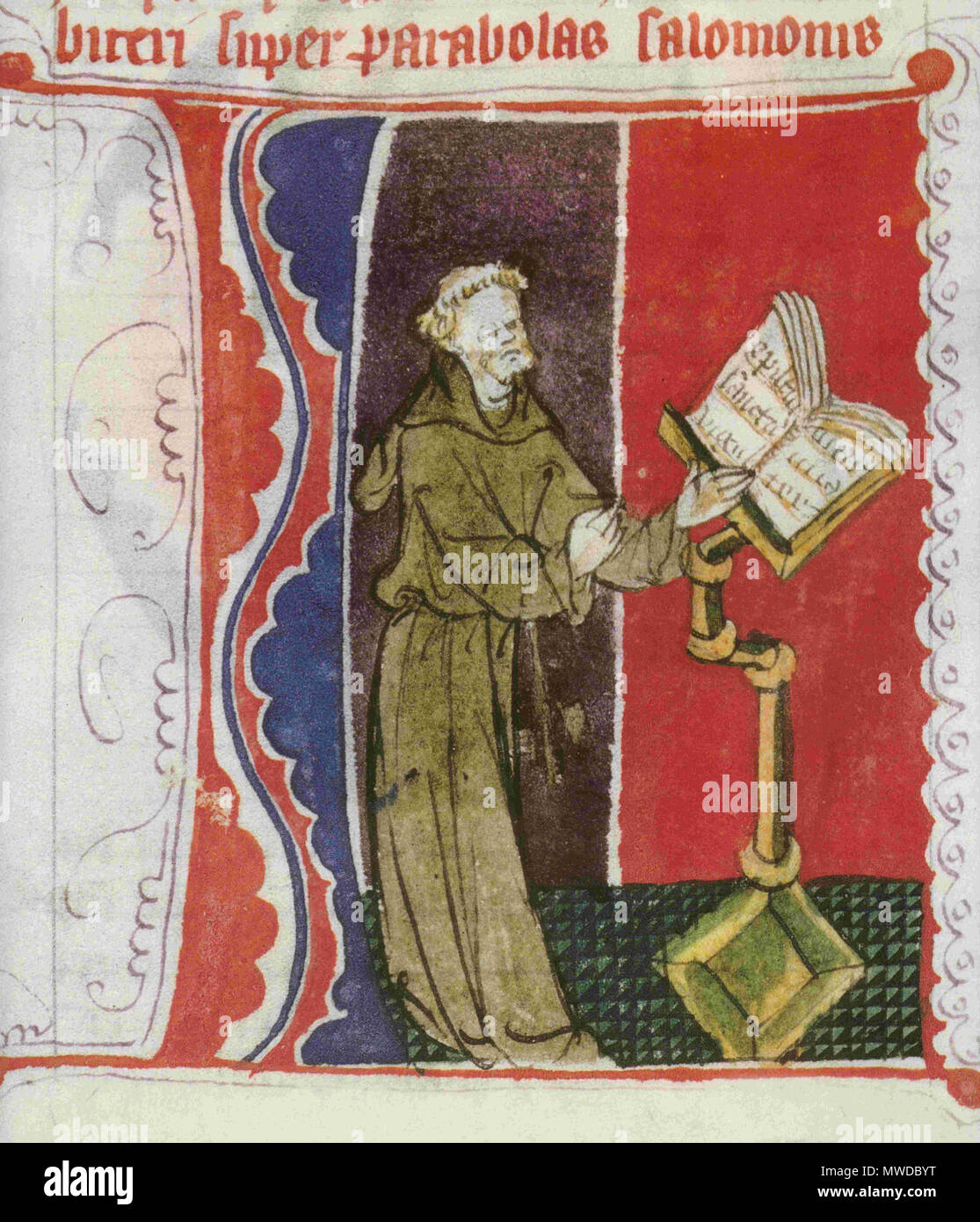 . Stadtbibliothek Mainz Hs II 50 (Biblia Latina, Mittelrhein, um 1420) . vers 1420. Ce fichier n'est pas informations sur l'auteur. 285 Hs II 50 Banque D'Images