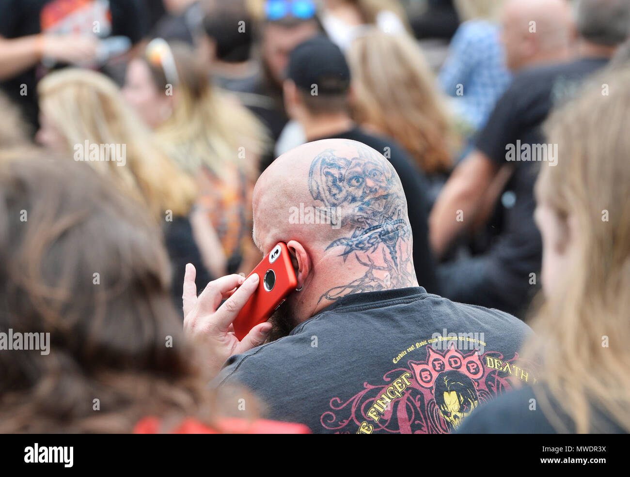 Pilsen, République tchèque. 01 Juin, 2018. Le Metalfest Open Air 2018 à Pilsen, République tchèque, commence le vendredi, Juin 1st, 2018. Photo : CTK Miroslav Chaloupka/Photo/Alamy Live News Banque D'Images