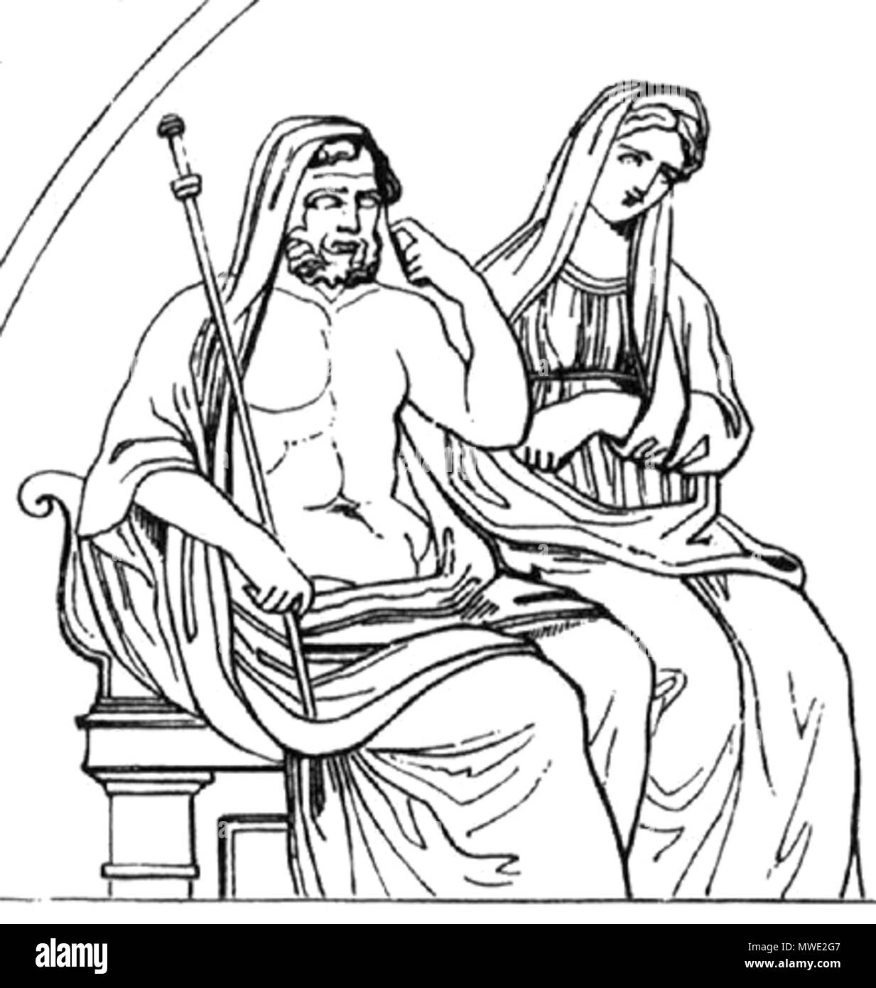 . Dieu grec Hadès . 1874, télécharger : le 18 janvier 2008. 263 inconnu dessin Hades Banque D'Images