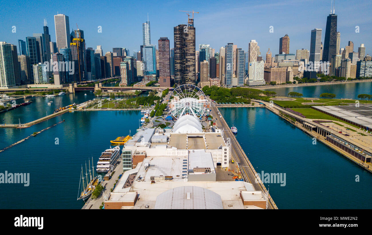Le Navy Pier, Chicago, Illinois, USA Banque D'Images