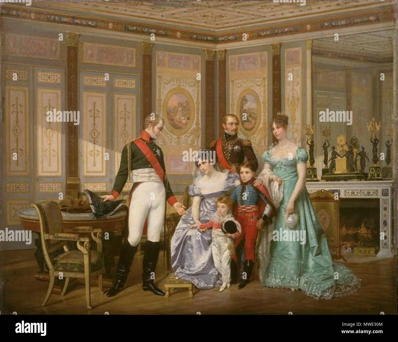 269 Hector Viger - L'impératrice Joséphine reçoit à la Malmaison la visite du Tsar Alexandre Ier Banque D'Images