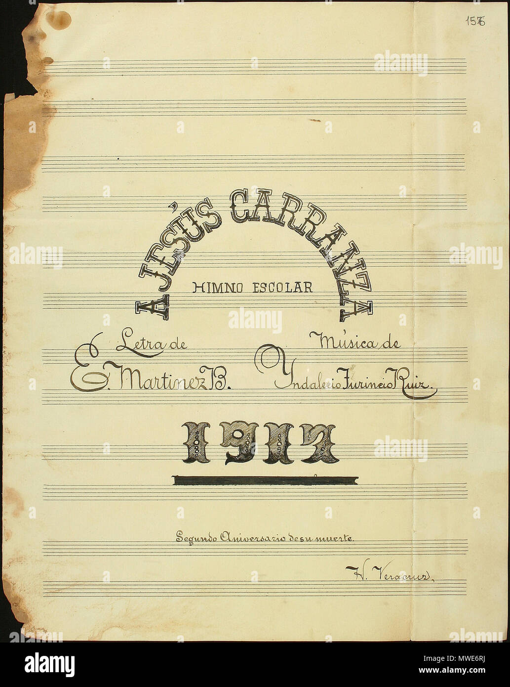 278 Himno Jesús Carranza Banque D'Images