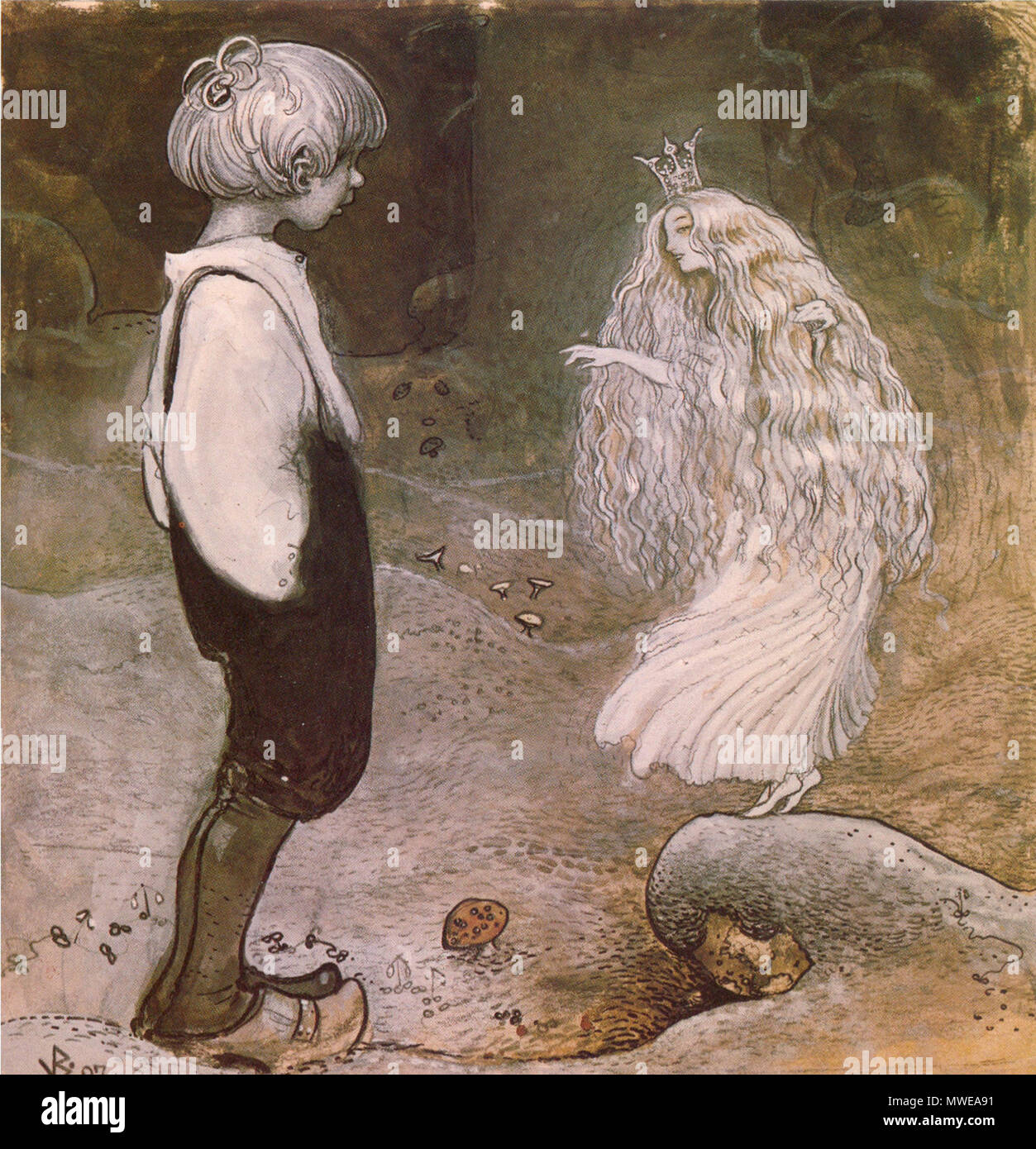 290 I Samma ögonblick var député jusqu'förvandlad underskön älva en liten-2 Banque D'Images