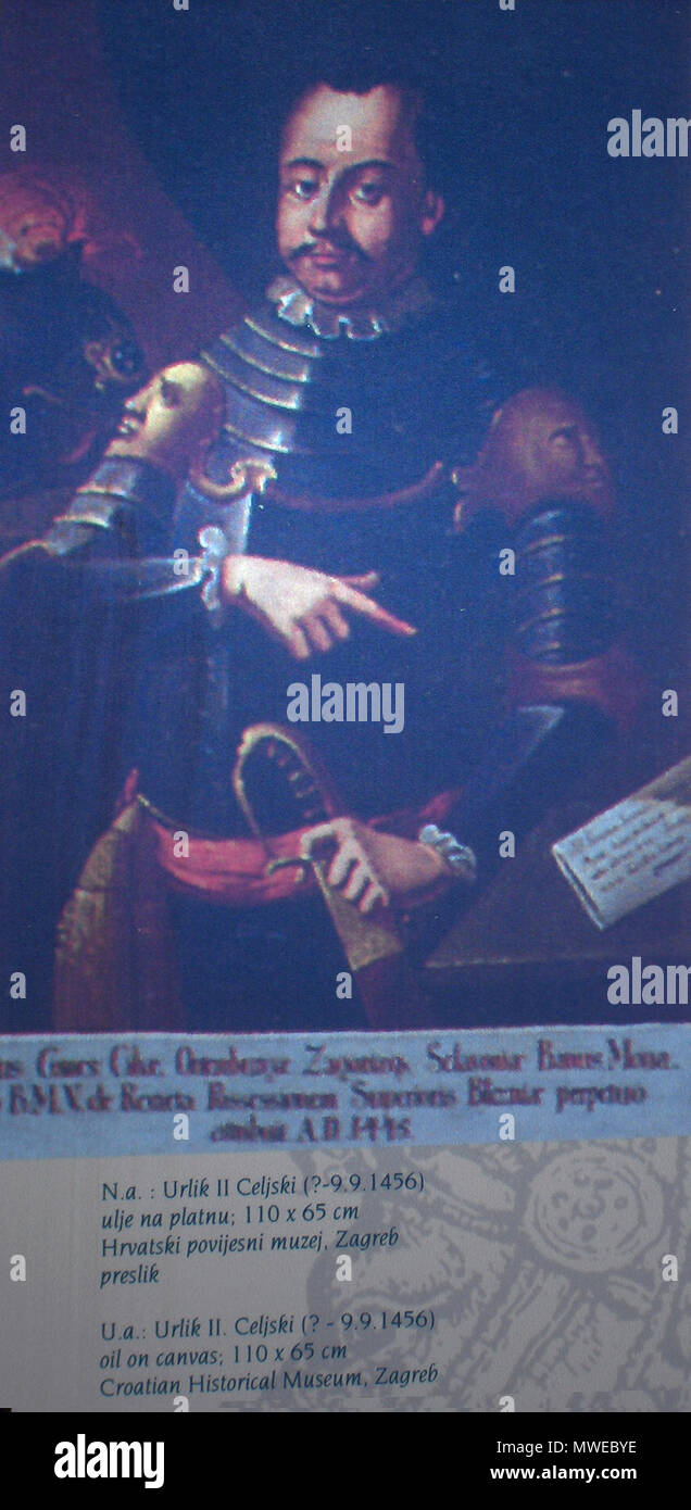 . Ulrich II de Celje (1406-1456), Musée historique de la Croatie, Zagreb, Croatie . 31 octobre 2007. Georges Jansoone JoJan 522 Rijeka035 Banque D'Images