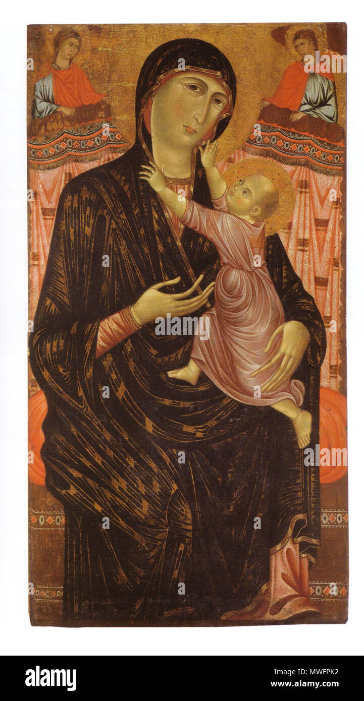 . Italiano : Madonna della Chiesa di San Remigio à Florence . 1 janvier 2016. Maestro di San Remigio 386 Maesta di San Remigio Banque D'Images