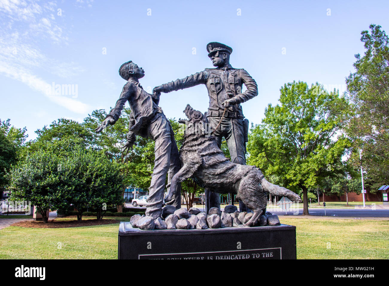 Le fantassin, statue sculptée par Ronald S McDowell, Kelly Ingram Park, Birmingham, Alabama, USA Banque D'Images