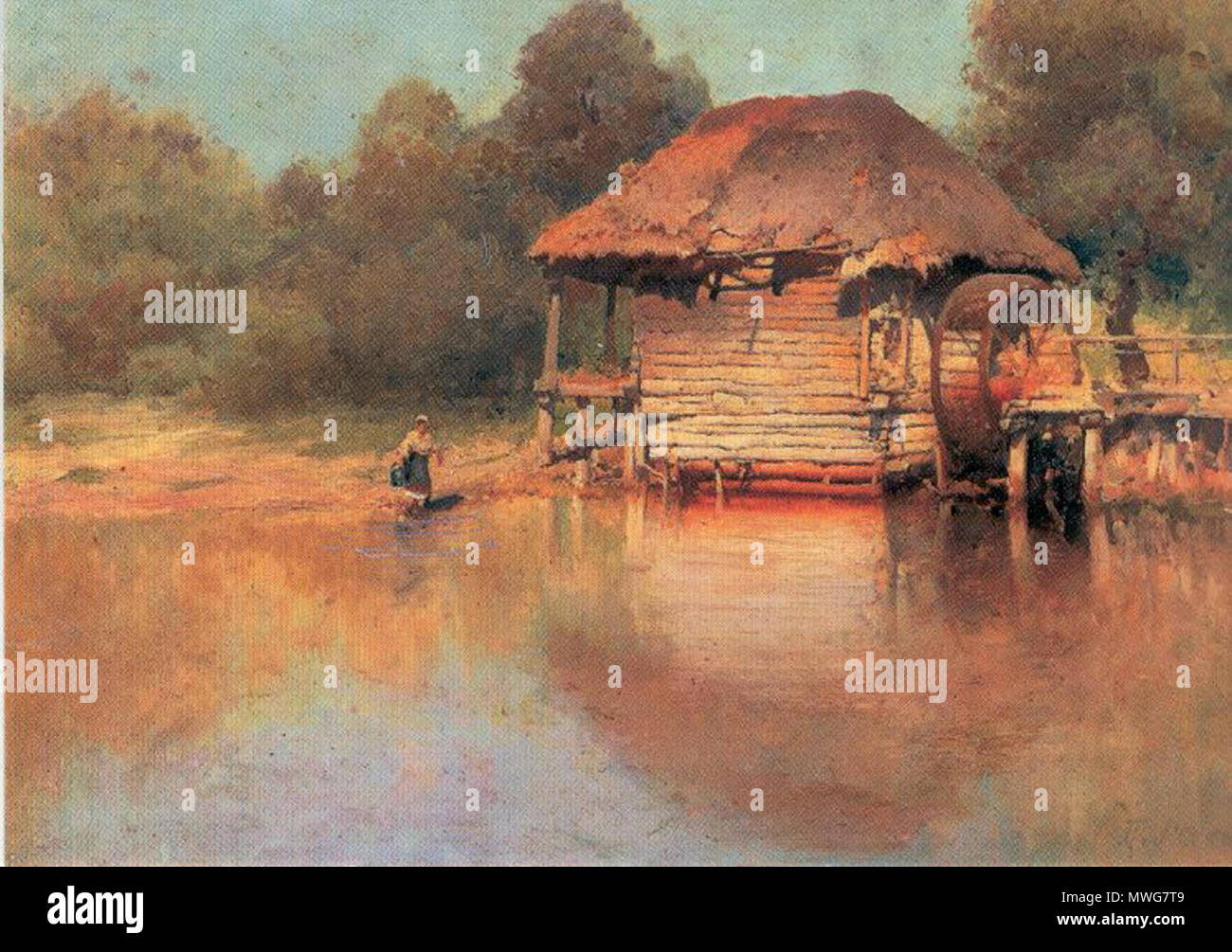 Moulin à Eau Années 1910 Petro Levchenko 1856 1917 Noms