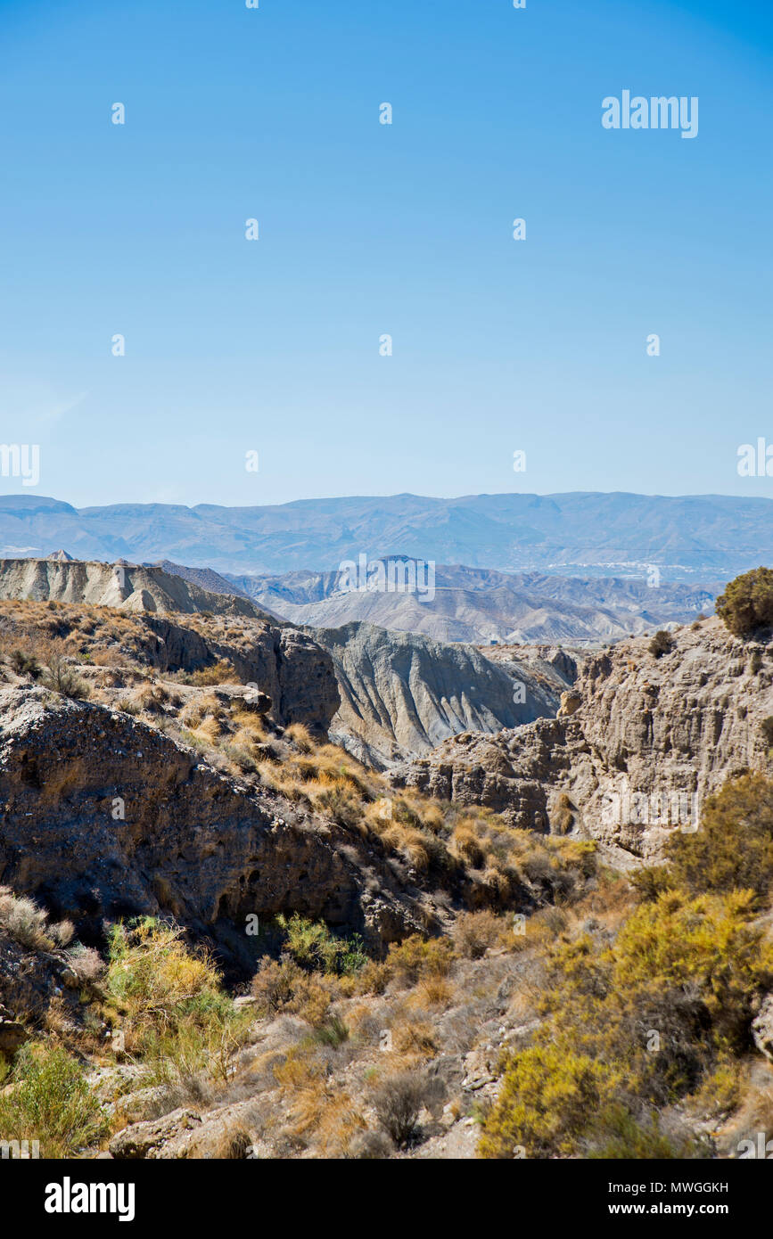 Désert de Tabernas, Almeria, Espagne Banque D'Images