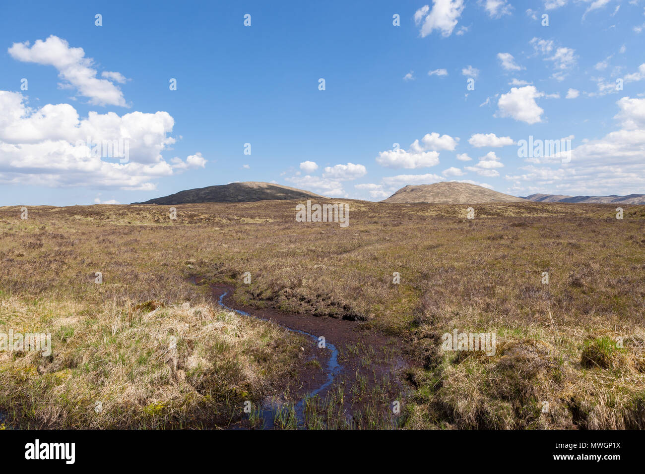 Rannoch Moor. C'est un sauvage et éloigné de la West Highland Way et l'un des derniers grands sauvages de l'Europe. Banque D'Images