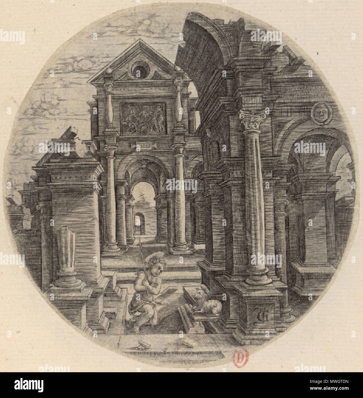 . English : Saint Jean-Baptiste enfant, du maître JG . 16e siècle. Maître JG 388 Maitre JG - Saint Jean-Baptiste enfant Banque D'Images . English : Saint Jean-Baptiste enfant, du maître JG . 16e siècle. Maître JG 388 Maitre JG - Saint Jean-Baptiste enfant Banque D'Images