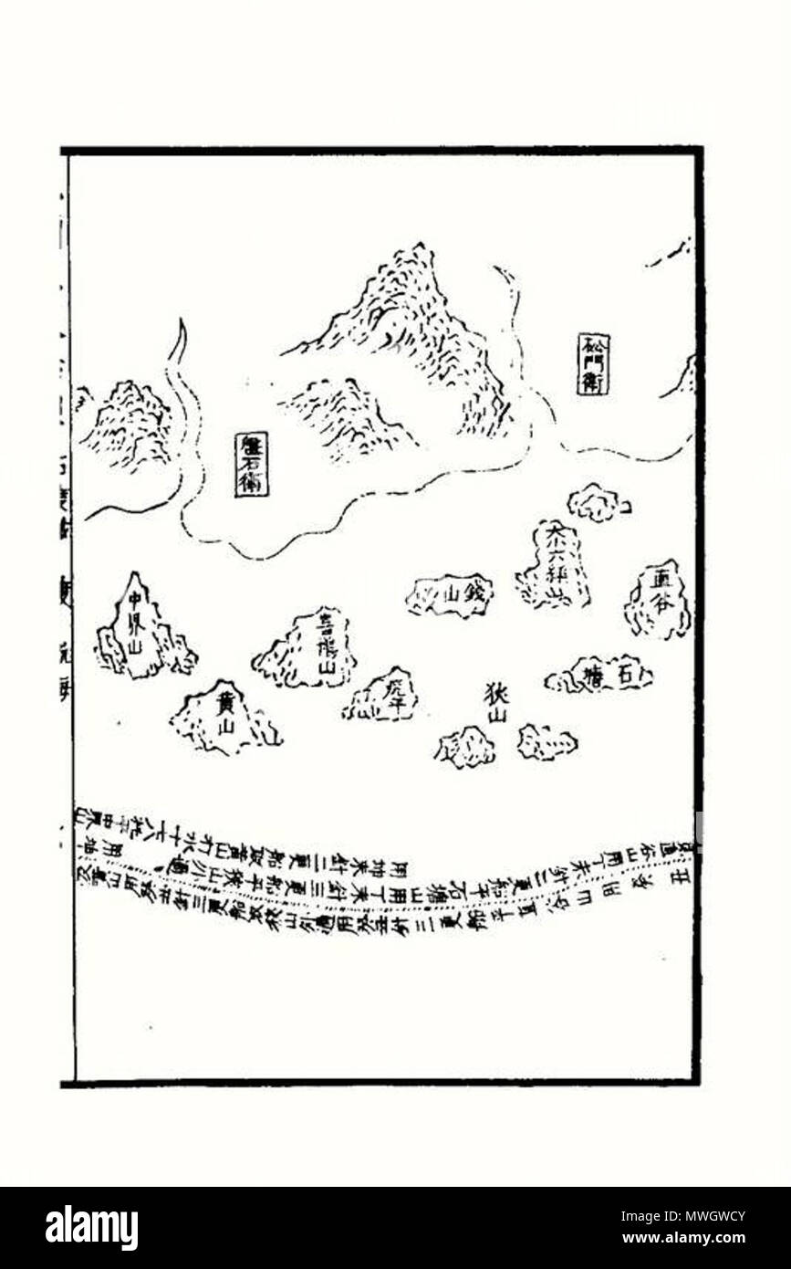 . Anglais : Mao Kun site . 17e siècle. Mao Mao 392 Kun KUN SITE-11 Banque D'Images