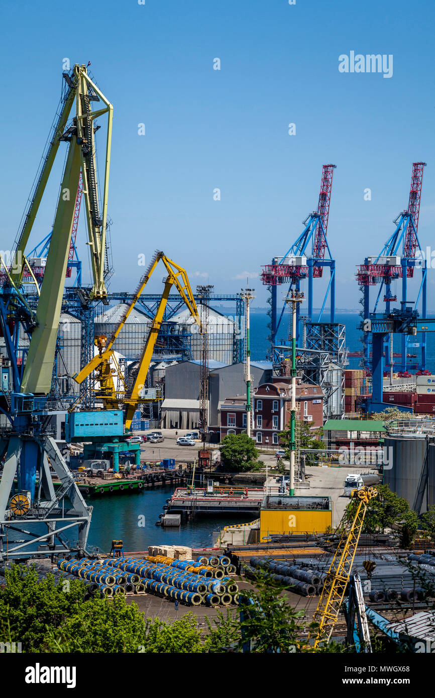 Port Maritime d'Odessa, Odessa, Ukraine Banque D'Images