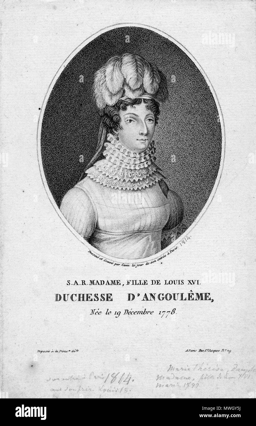 399 Marie-Thérèse de France Banque D'Images