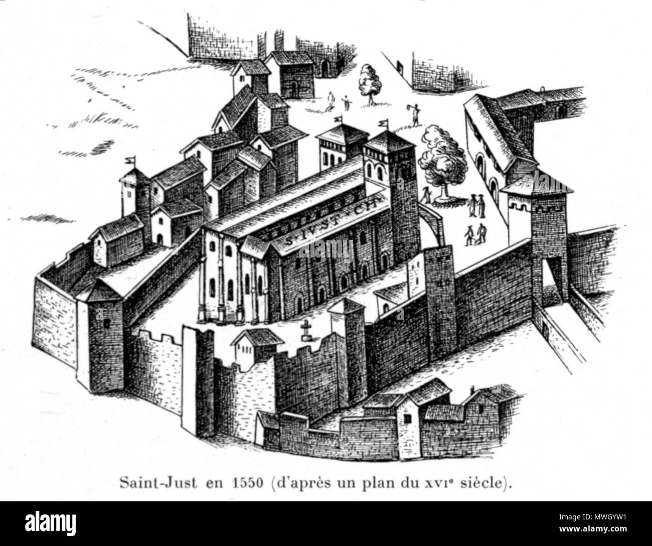 401 Martin - Histoire des églises et chapelles de Lyon, 1908, tome I 0205 Banque D'Images