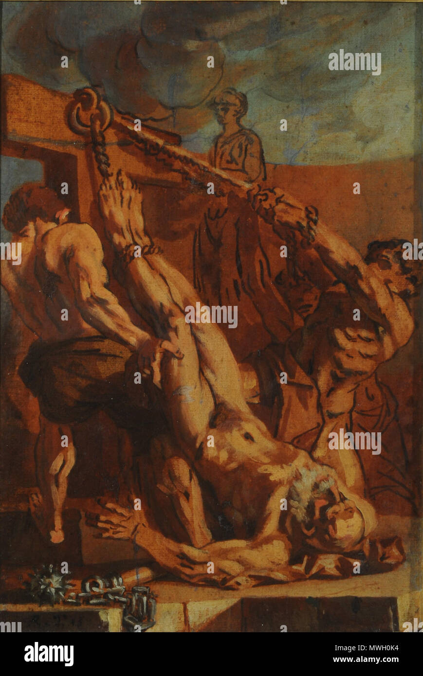 . Le Martyre de Saint Pierre . Español : 'Martirio de San Pedro' . 6 mai 2015. MNBAArgentina 403 Martirio de San Pedro Banque D'Images