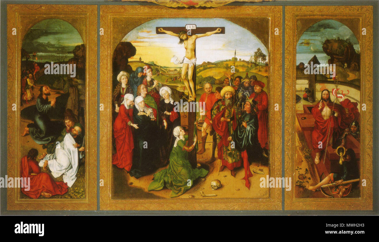 . Altarbild spätgotische das der Marienkirche dans Leipzig-Stötteritz. vers 1480. aus dem Umfeld Hans Pleydenwurffs Altarbild 366 Marienkirche Leipzig Banque D'Images