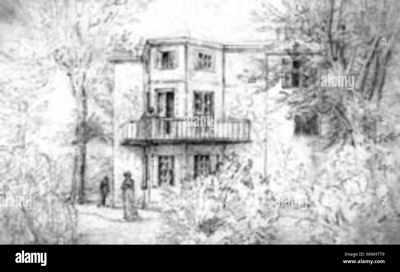 . Anglais : Kitty Clive's Little Strawberry Hill, près de Twickenham . Date inconnue. Inconnu 410 MedLittle Strawberry Hill Banque D'Images