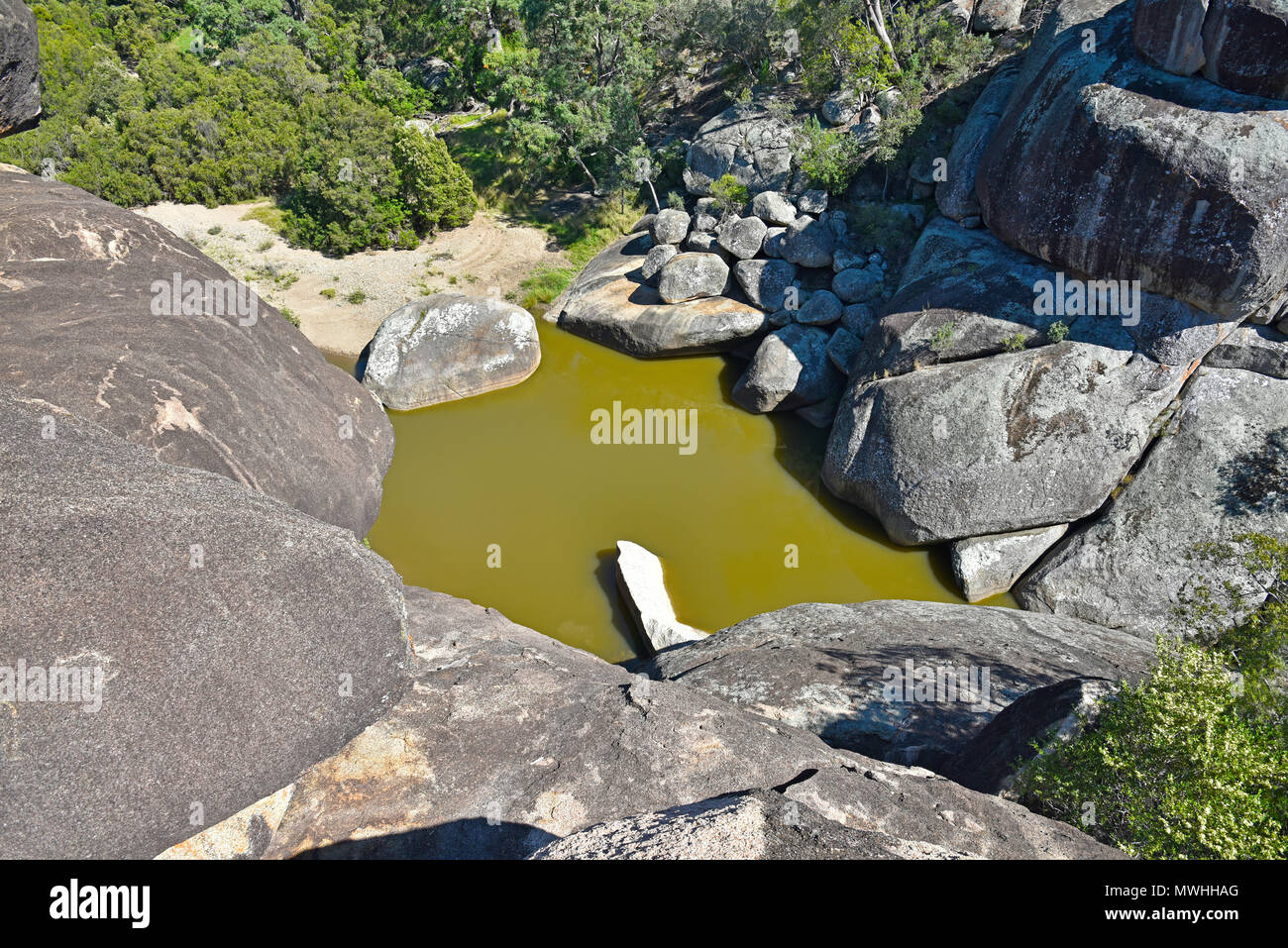 Réserve Naturelle de Cranky Rock près de Warialda dans le nord de la Nouvelle-Galles du Sud, Australie Banque D'Images